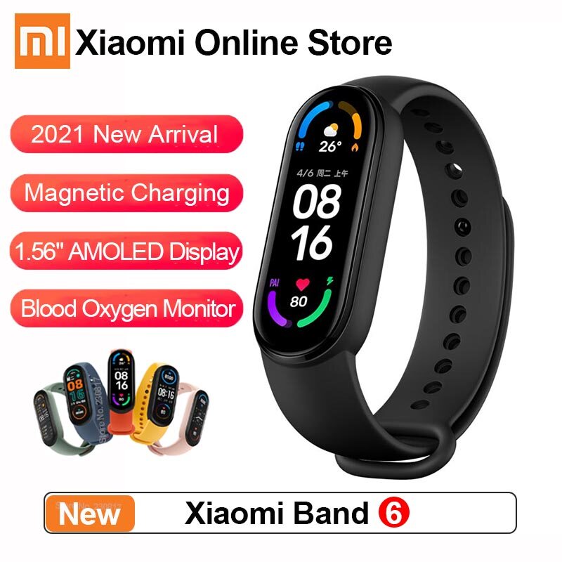 Mi Band 6 Dây Đeo Tiêu Chuẩn NFC Dây Đeo Cổ Tay Nhiều Màu Thông Dụng Vòng Đeo Tay Thể Thao Thông Minh Dây Đeo Thay Thế Chất Liệu Thân Thiện Với Da Dây Đeo Miband6 Chính Hãng Thoáng Khí Chính Hãng 8 Màu