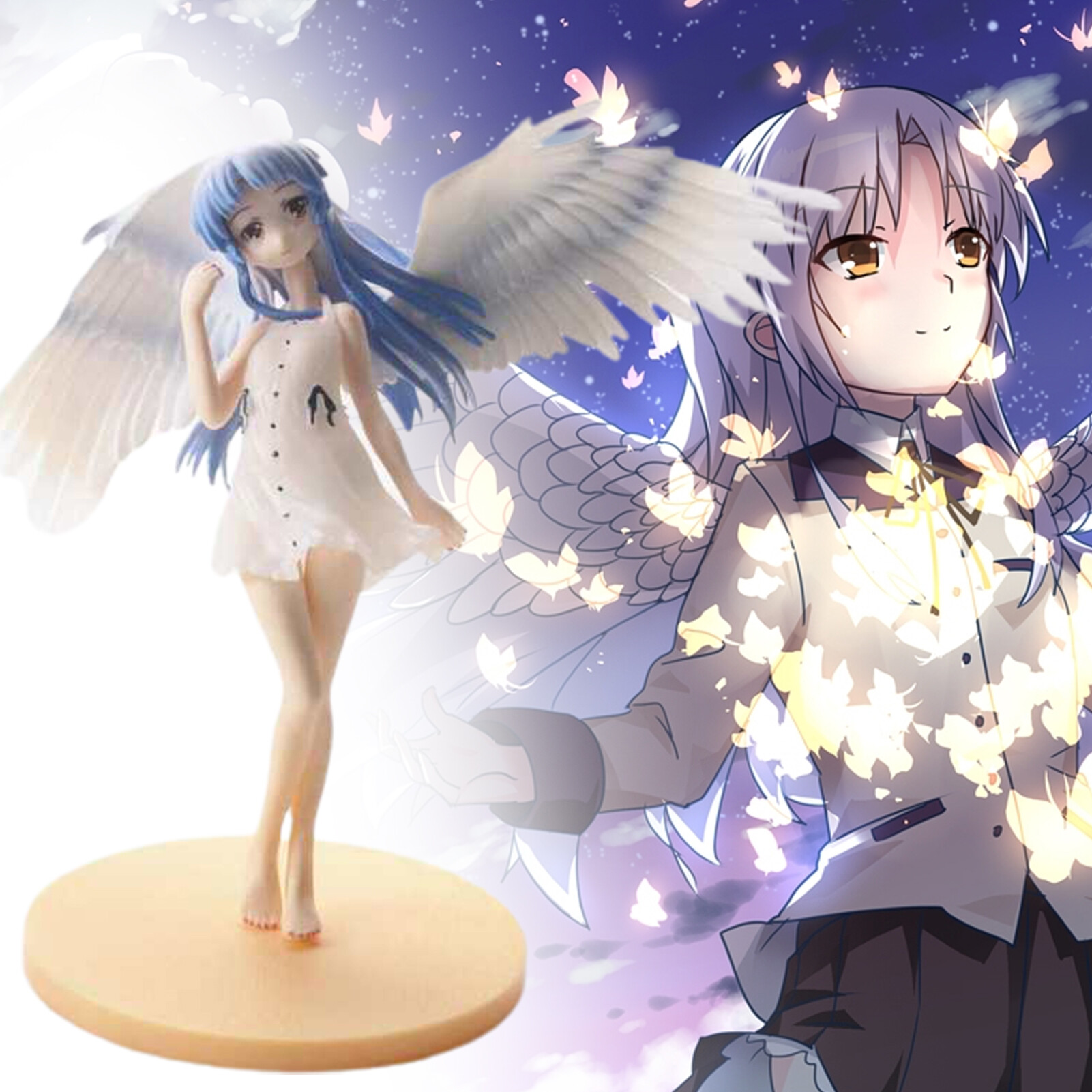 Mô Hình Angel Beats Đồ Chơi Mô Hình Kanade Tachibana Tinh Tế Sưu Tập Đôi Cánh Màu Gradient Để Giải Trí Mô Hình Kanade Tachibana