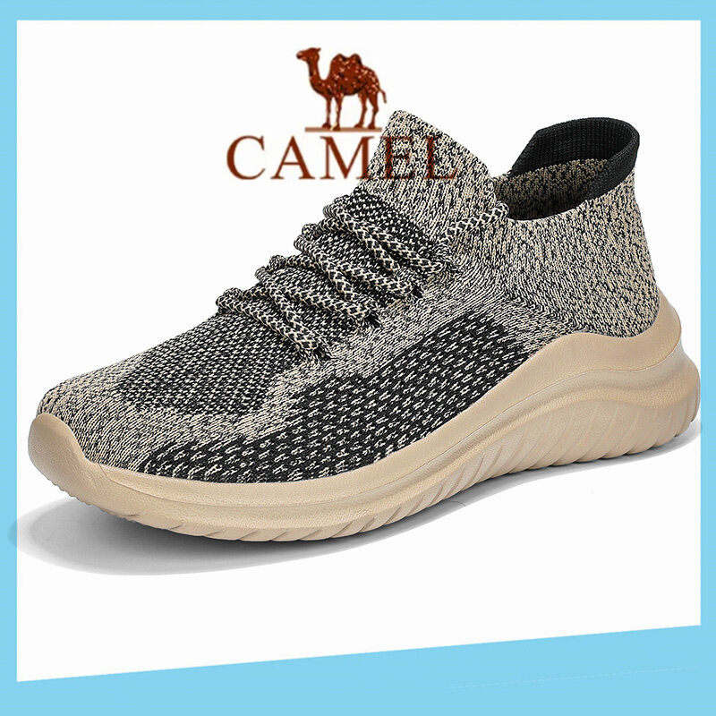 Camel Đôi giầy đen Giày nam giày thể thao giày chạy bộ 45 46 Camel giầy