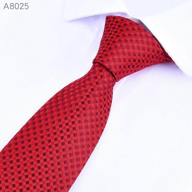 【Ties]cà Vạt Nam Cà Vạt 8Cm Cổ Điển Cho Nam 39; Cà Vạt Đỏ Đám Cưới Trang Trọng Công Sở Cà Vạt Cổ Kẻ Sọc Màu Đen Phụ Kiện Váy Áo Sơ Mi Quà Tặng Ties