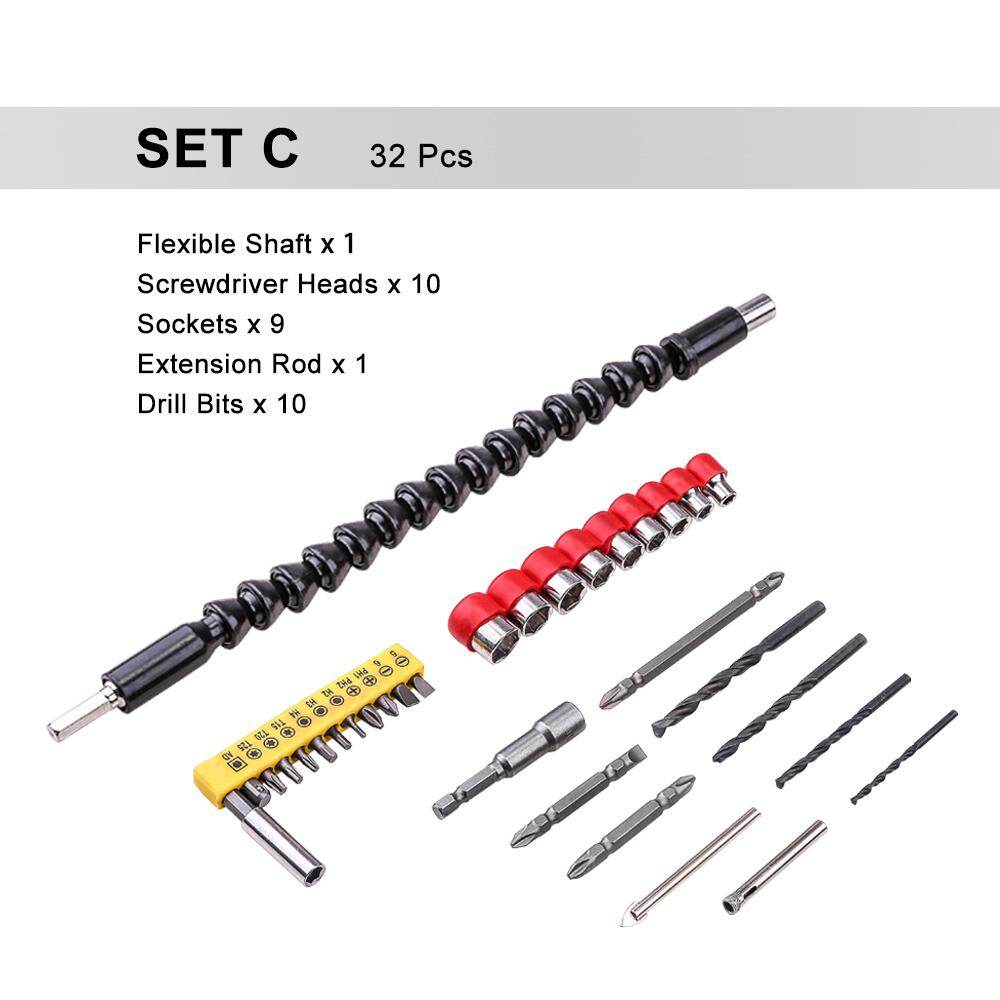 Mũi khoan thép không gỉ deko pt004 ổ cắm lục giác bộ đầu tuốc nơ vít điện, dụng cụ cầm tay trục mở rộng linh hoạt giá đỡ mũi khoan