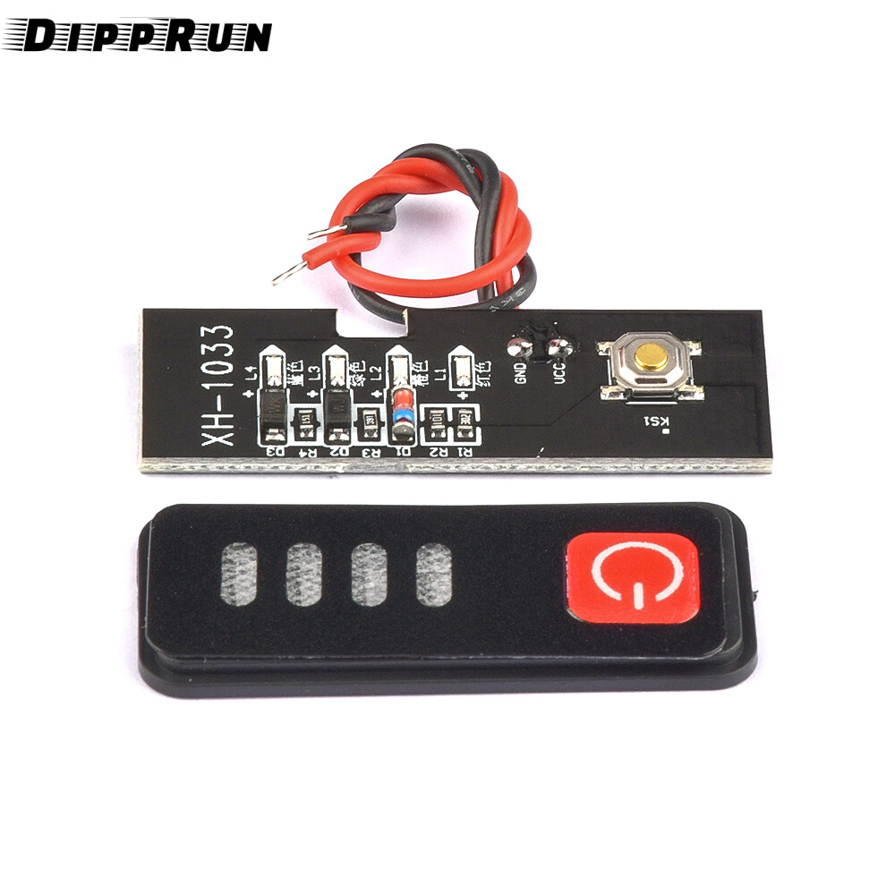 Dipprun 5S 18V 21V đèn chỉ báo dung lượng pin mô-đun với hiển thị điện và pin Vỏ pin Bộ chỉ báo mức Tester Màn hình LED cho 5S