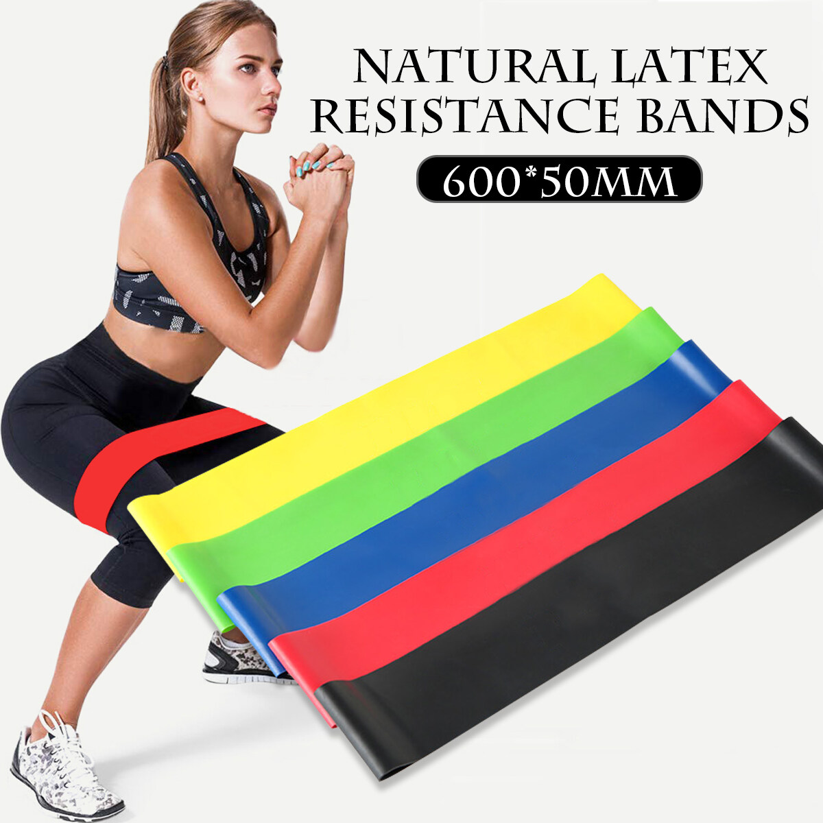 Lot New Resistance Loop Bands Yoga Exercise Gym Fitness Workout Stretch Physio 
