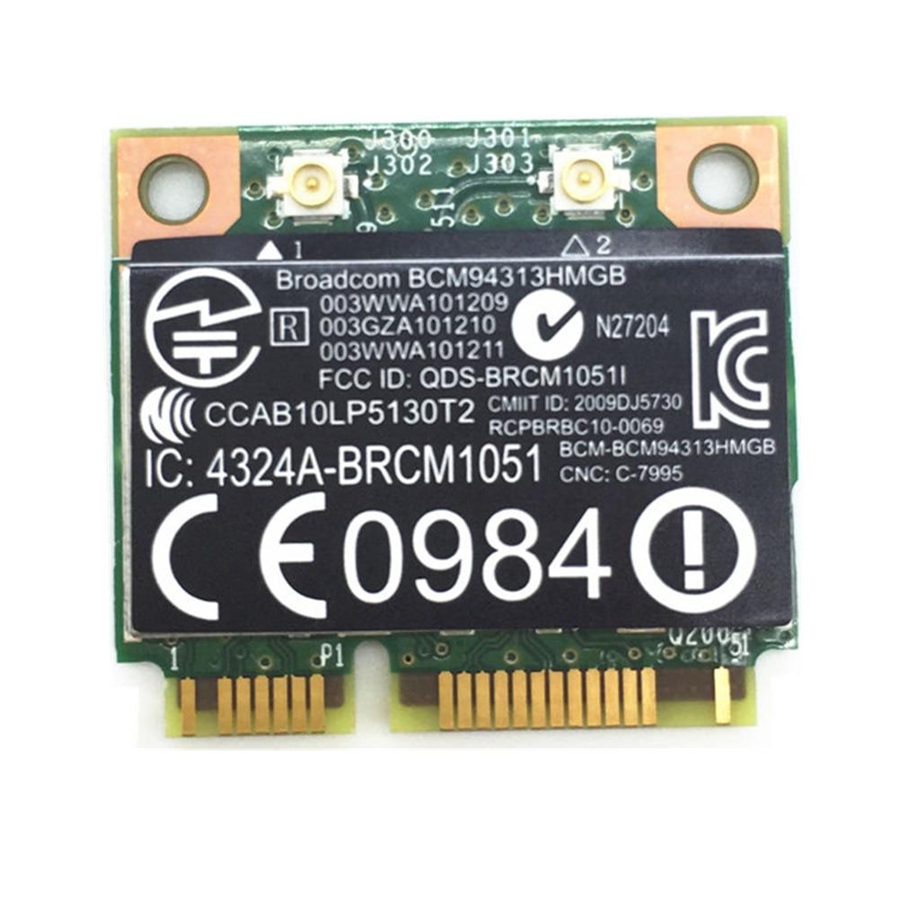 Broadcom card thẻ wifi + bluetooth 4.0 mini pci-e 300mbps cho hp g4 g6 dv6 dv7 cq43 cq57 sps 657325-001