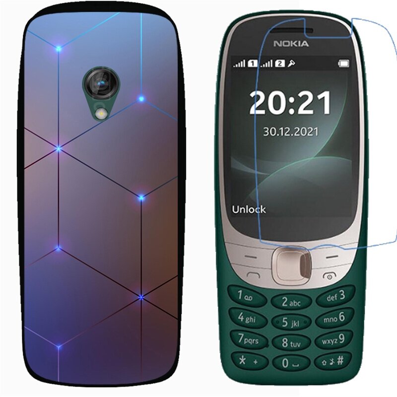 Nokia 6310 2021 Case Soft TPU Silicone Back Cover With Explosion-proof Screen Protector Film (NOT Te