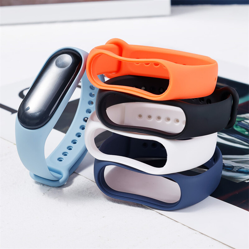 Dây đeo cho xiaomi mi band 7 dây đeo cổ tay thể thao vòng đeo tay silicon dây đeo thay thế mi band