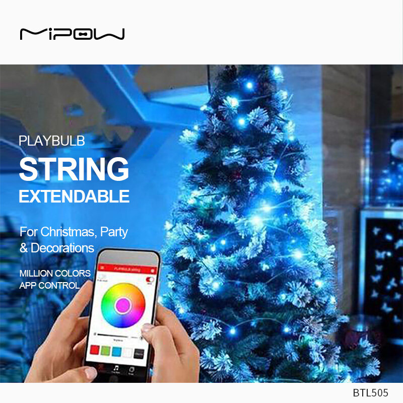 Mipow playbulb đèn dây thông minh 10m đèn giáng sinh ngoài trời đèn led dây chống nước điều khiển bằng ứng dụng