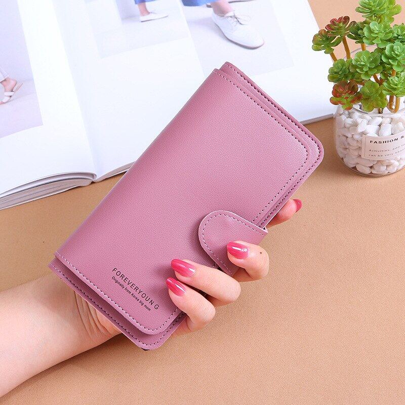 2023 Women Wallets Solid Color Letters Fashion Long Leather Top Quality