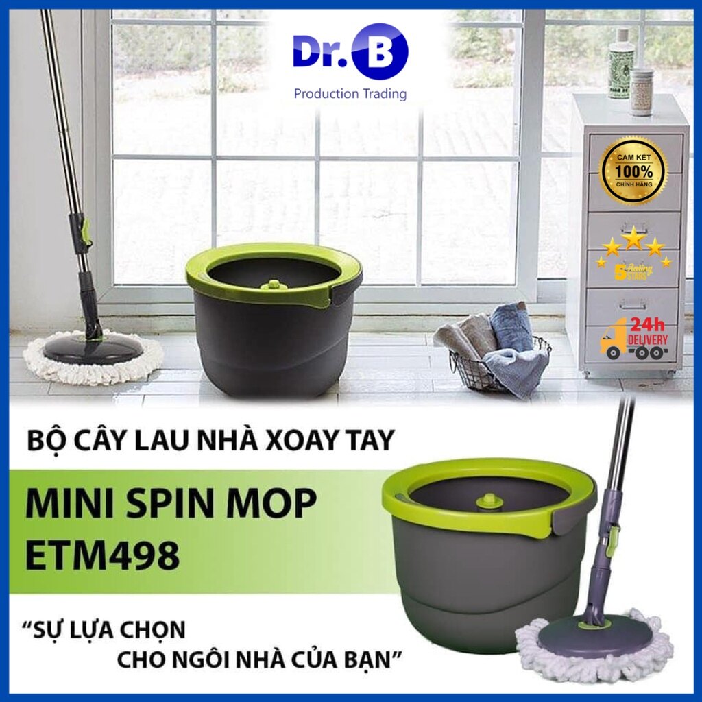 Cây lau nhà thông minh Lock&lock ETM 494,498 giặt và vắt trong cùng một chậu - GiaDungDrb