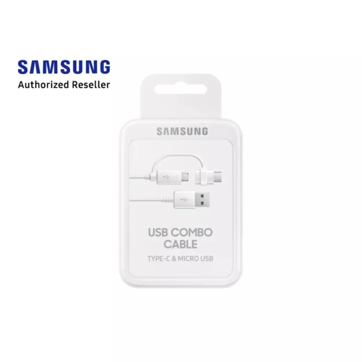Original SAMSUNG MICRO USB COMBO CABLE ( TYPE C + microUSB ) support fast charge - Image 2