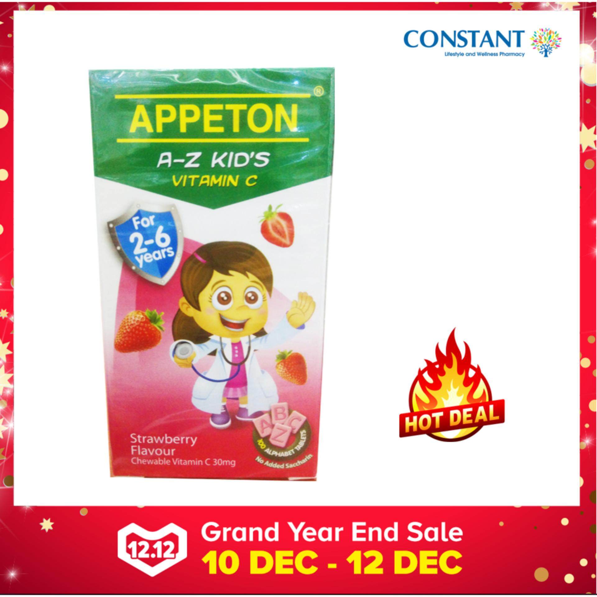 Appeton A-Z Kids Vitamin C Strawberry 100's