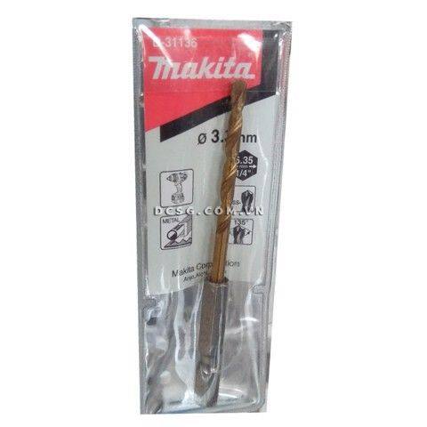 Mũi khoan sắt 3.3x81mm phủ titan chuôi lục giác makita d-31136 | japan tools