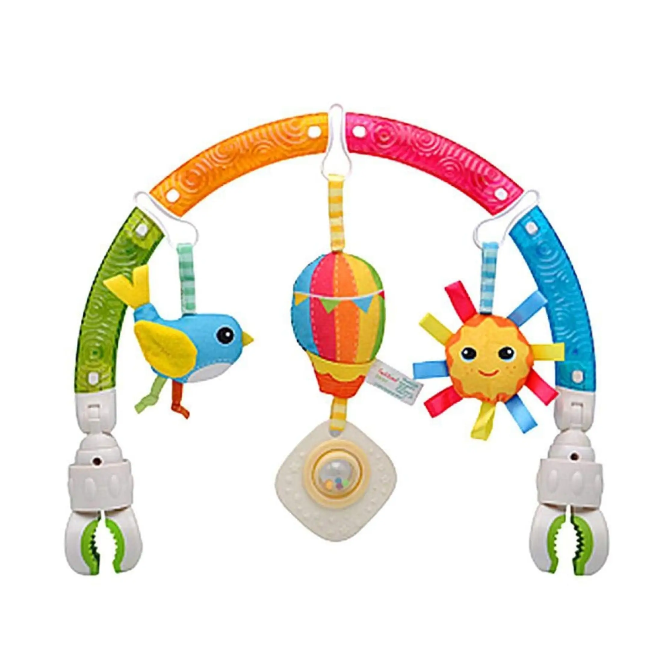 Baby Stroller Arched Rainbow Rattle Toy 