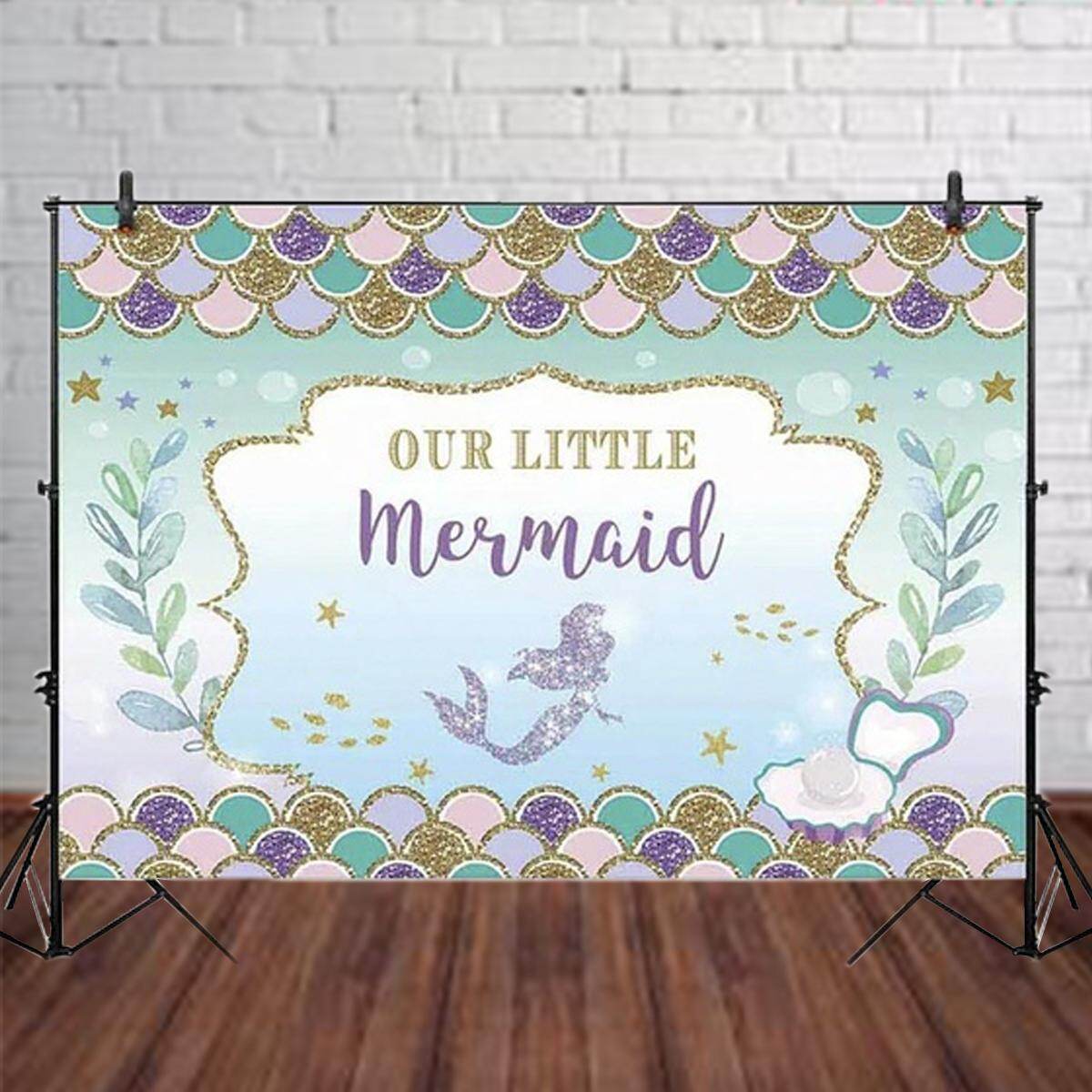 Generic Sweet Birthday Party Mermaid Party Backdrop Decorations