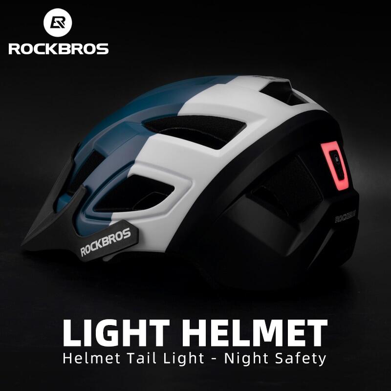 ROCKBROS Mũ Bảo Hiểm Xe Đạp Đèn LED Mũ Bảo Hiểm Xe Đạp Sạc Được Mũ Bảo Hiểm Xe Đạp Leo Núi Đường Trường Mũ An Toàn Thể Thao Cho Nam Thiết Bị Đạp Xe
