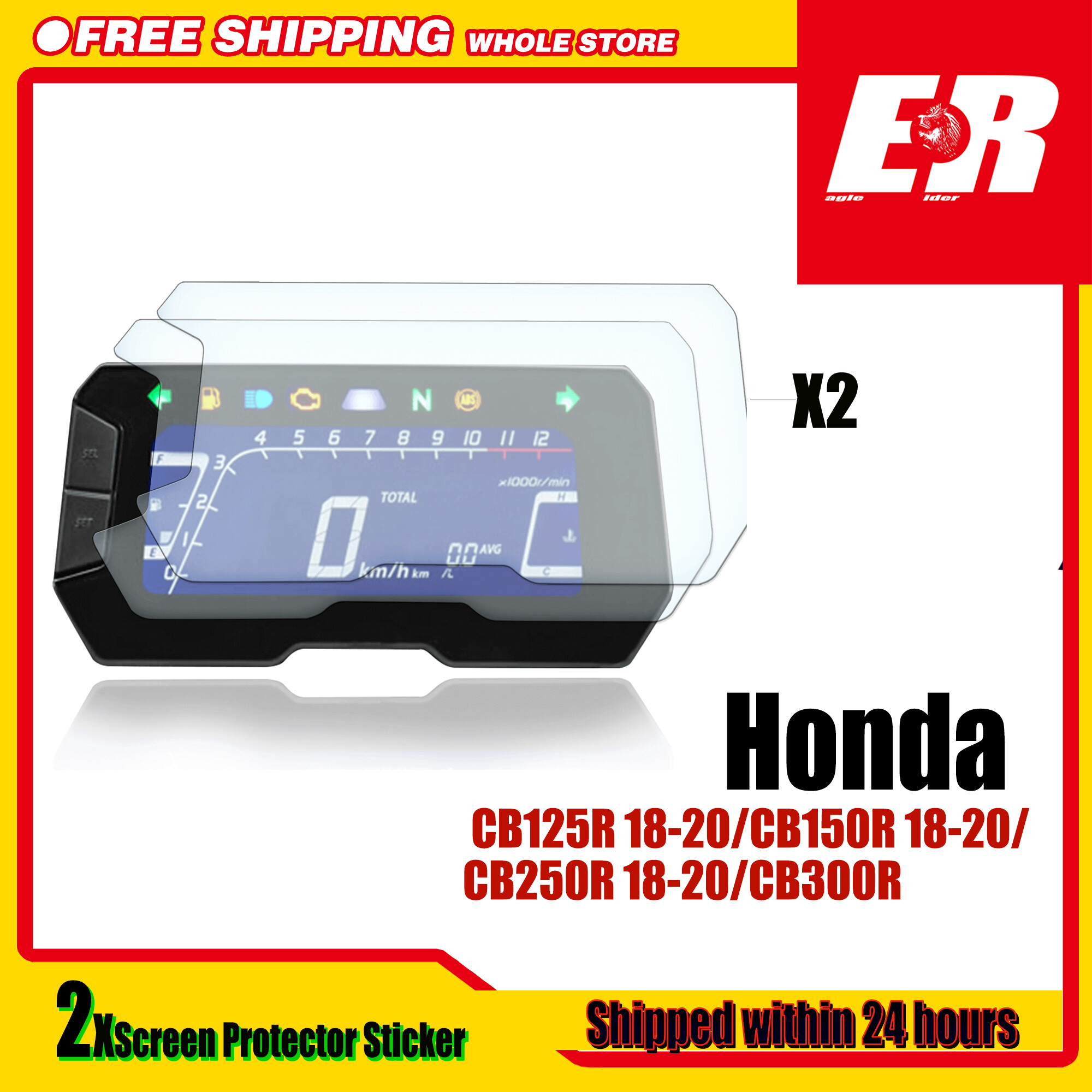 Đối Với Honda CB125R 18-20/CB150R 18-20/CB250R 18-20/CB300R 2pcs Đồng Hồ Tốc Độ Miếng Bảo Vệ Màn Hình Sticker