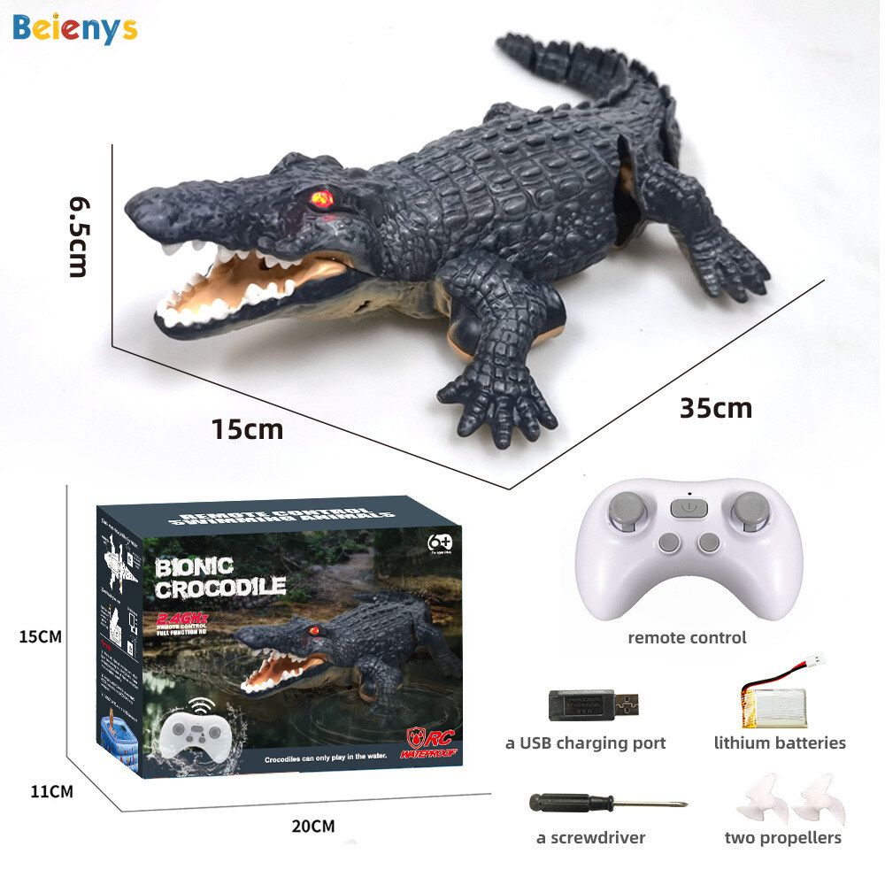 Beienys đồ chơi cá sấu điều khiển từ xa 2.4ghz đồ chơi phát sáng mắt cá mô phỏng dưới nước đồ chơi cá sấu cho trẻ mới biết đi đồ chơi cá sấu cho bé trai đồ chơi cá sấu 6-12 con đồ chơi cá sấu cho bé trai đồ chơi cá sấu đồ chơi hình cá sấu số lượng lớn