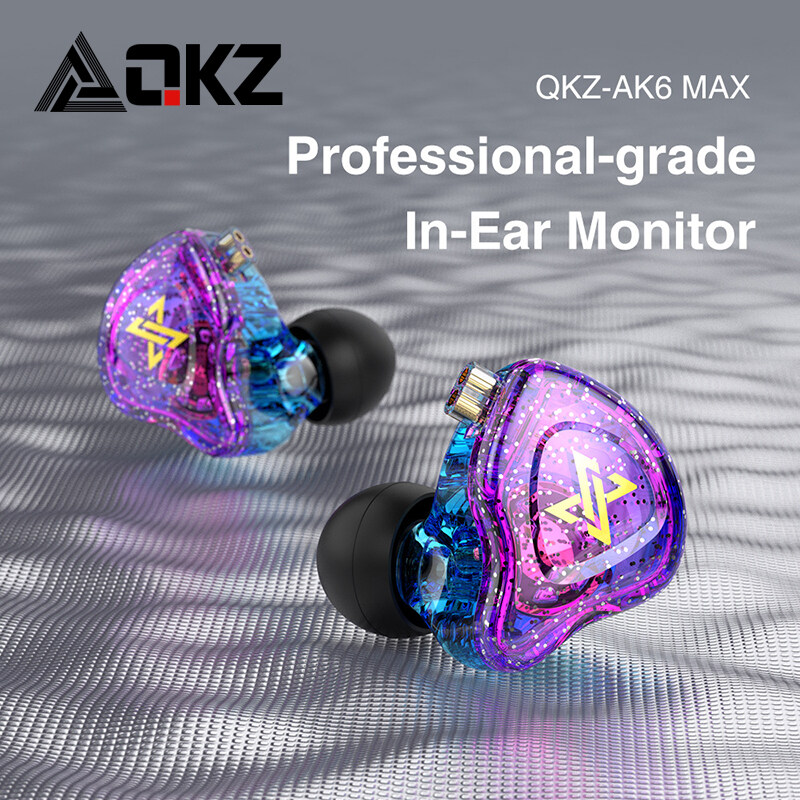 QKZ Original AK6 MAX Earphones Professional-grade In-Ear Monitor Dual