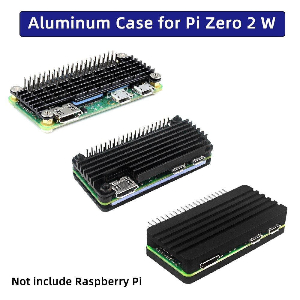 Raspberry pi zero vỏ nhôm 2 w tấm tản nhiệt silicon tản nhiệt làm mát thụ động kèm tuốc nơ vít cho pi zero 2 w