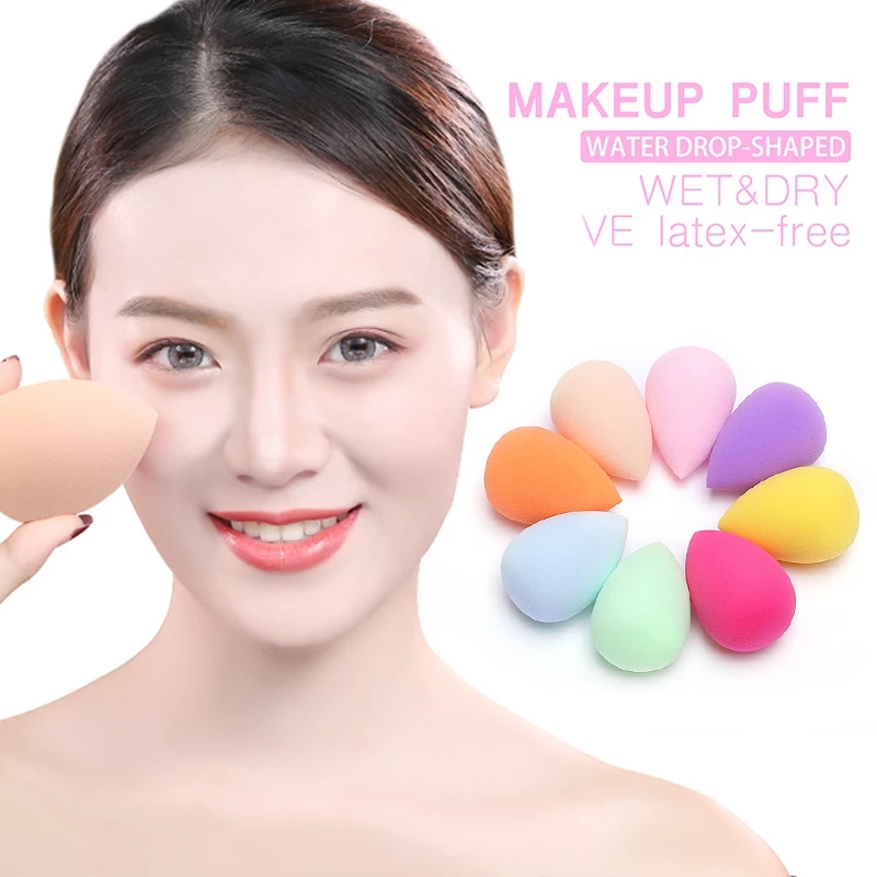 Woolove 1 chiếc miếng bọt biển trang điểm chuyên nghiệp, bọt biển Phấn nền trang điểm, kem che khuyết điểm, bọt biển nước mềm, dụng cụ trang điểm