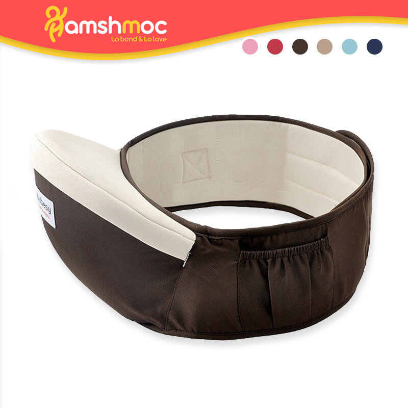 HamshMoc Ergonomic Baby Carrier Waist Stool Kids Sling Hold Front Facing Kangaroo Infant Hip Seat for Baby Outdoor Travel 0-36 Months - ยี่ห้อ HamshMoc ราคา 358 บาท*ส่งฟรี