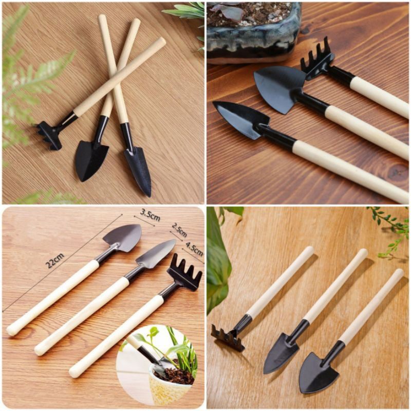 Bộ dụng cụ làm vườn 3 món dài 25cm