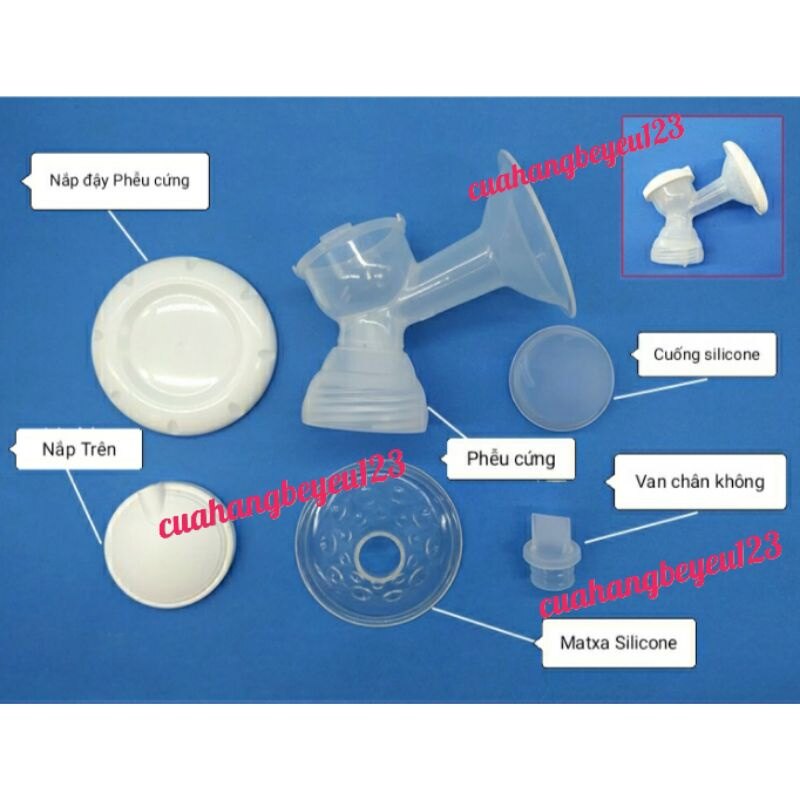 Bộ hút sữa cổ rộng resonance - phụ kiện thay thế máy hút sữa fatzbaby resonance 3 4 5 , sanity - fatz fb1160vn hot