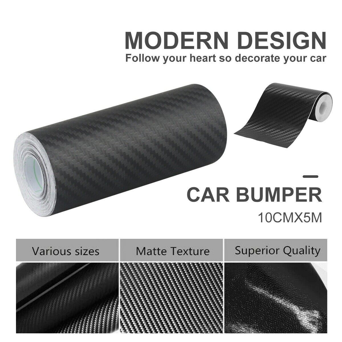 Miếng dán chống trầy xước thay thế miếng dán vinyl sợi carbon chống trầy xước 10cm 3 mét