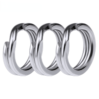 PROBEROS Vòng Tách Câu Cá 100 Chiếc Vòng Tách Câu Cá Cho Tay Quay Mồi Cứng Bằng Bạc Thép Không Gỉ 0 #-12 # Dụng Cụ Câu Cá Chép Mở Vòng Kép Phụ Kiện Câu Cá DAC001