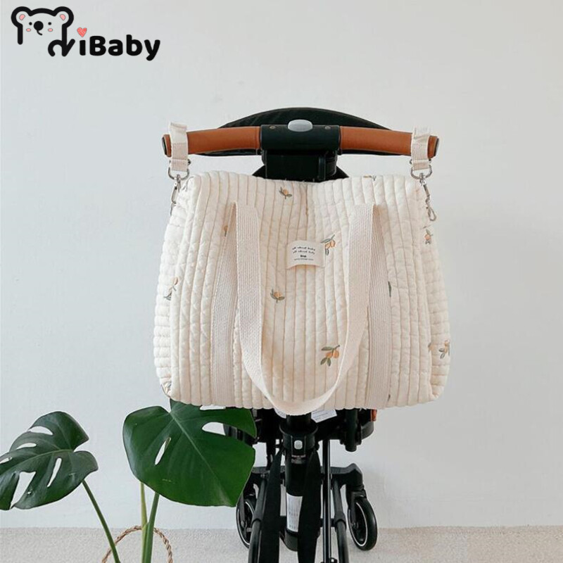 Korea Style Newborn Baby Care Diaper Bag Mummy Shoulder Bag Embroidery