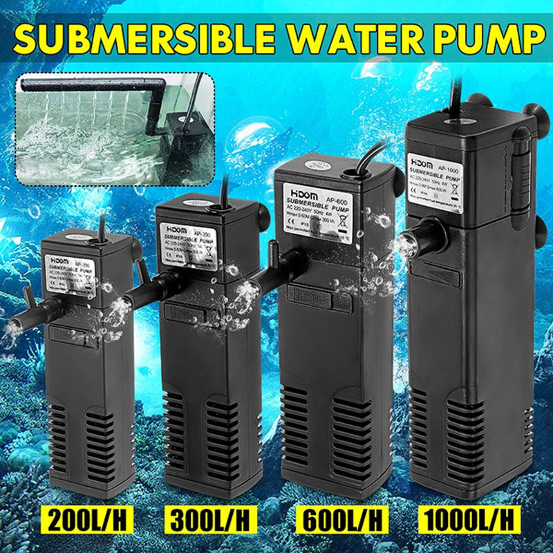 Bộ Lọc Bể Cá Nâng Cấp Bộ Lọc Bên Trong Công Suất Chìm Cho Bể Cá Bộ Lọc Sinh Học Dòng Phun 3 Trong 1 3W/4W/8W/22W