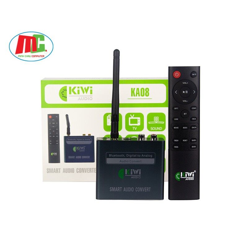 Bộ Chuyển Đổi Âm Thanh Digital Sang Analog Kiwi KA08 Bluetooth Giải Mã 24