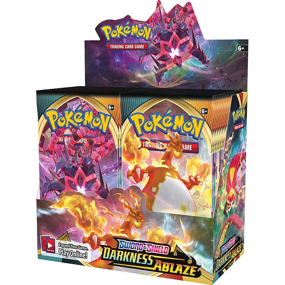 324 Lá Bài Pokemon TCG: Sword & Shield , Darkness Ablaze Bộ Sưu Tập Hộp Tăng Áp Kín 36 Túi Thẻ Kinh Doanh Trò Chơi Đồ Chơi Trẻ Em