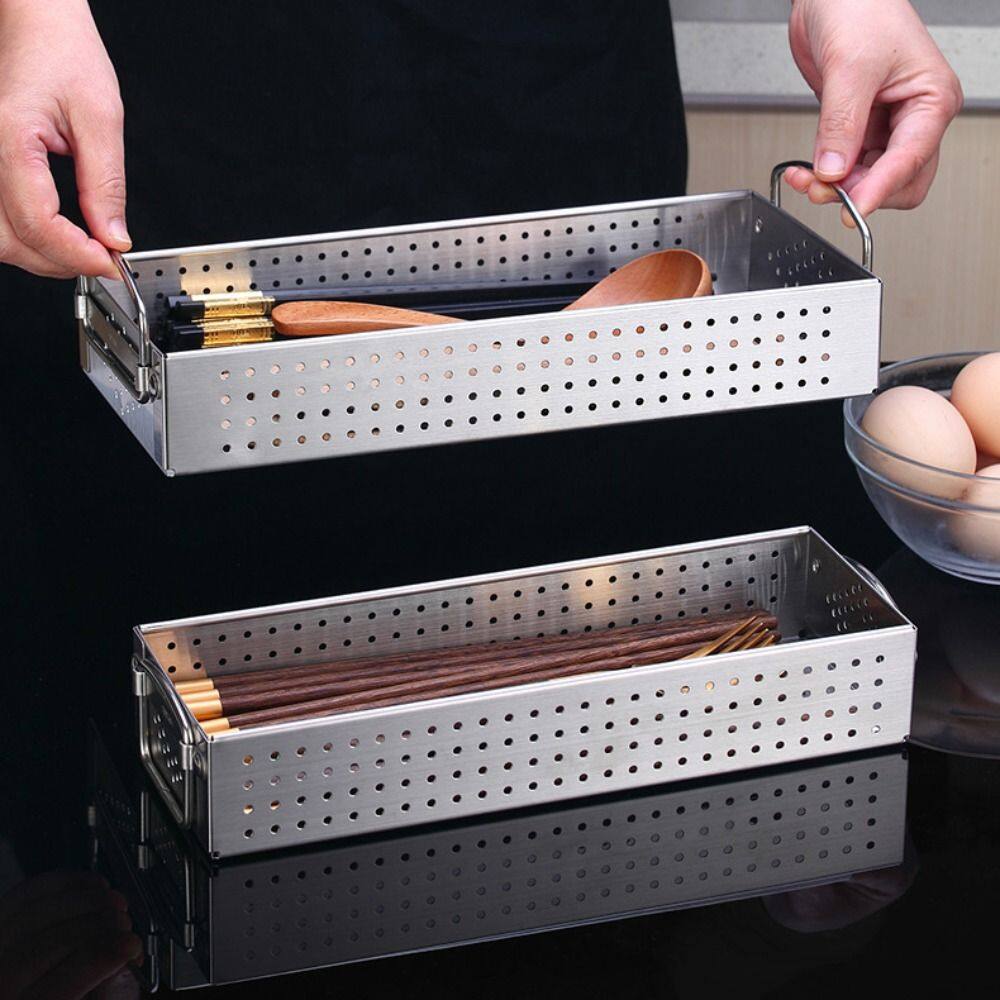 Hoshi lớn cho Đũa Muỗng chất lượng gia đình dao kéo thoát nước Flatware lưu trữ trường hợp đũa Chủ đồ dùng nhà bếp hộp dao kéo