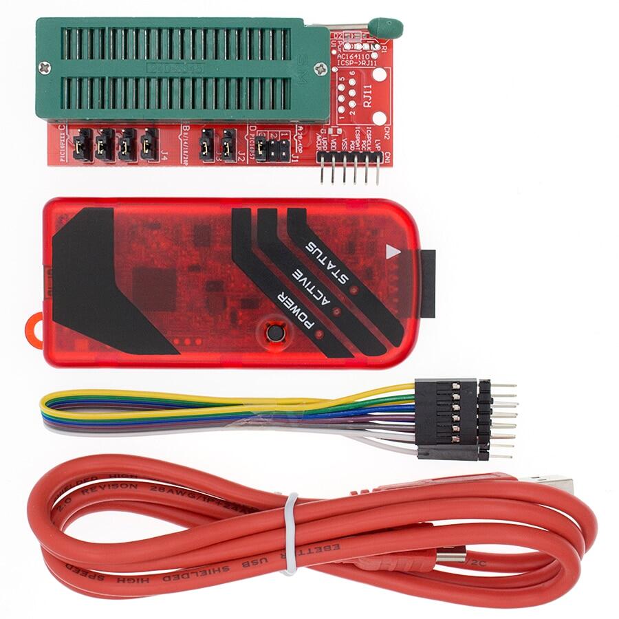Pickit3 pic kit3 pickit 3 lập trình viên lập trình ngoại tuyến chip vi điều khiển pic độc quyền + đế chuyển đổi lập trình pic
