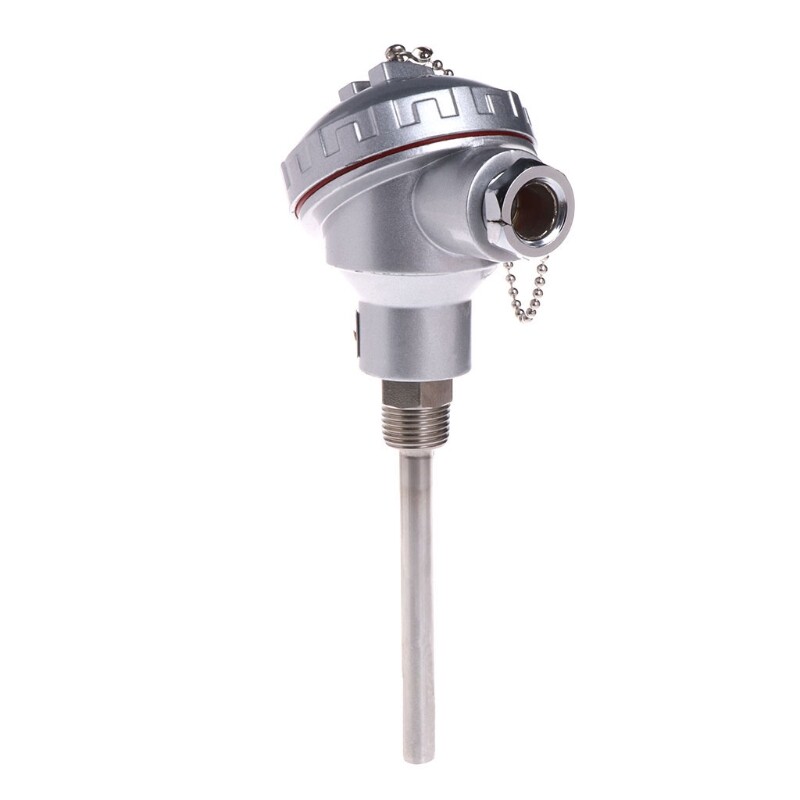 Cảm biến nhiệt độ rtd pt100 đầu dò 4 "đầu cực cặp nhiệt điện ren npt 1/2"