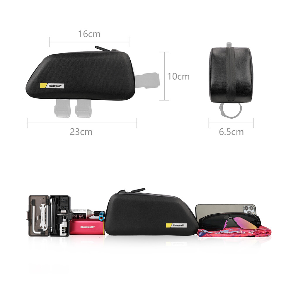 Rhinowalk Fiets Top Tube Bag 1L Bike Frame Bag met Magnetische Flap