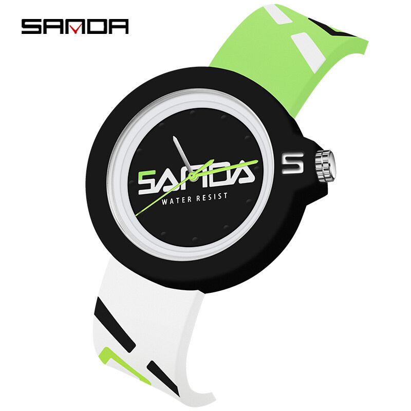 Sanda Genuine Couple Simple Versatile Interchangeable Case Quartz Sports Waterproof Luxury Quartz Watch Gift SD3201-9 ราคา 280 บาท*ส่งฟรี