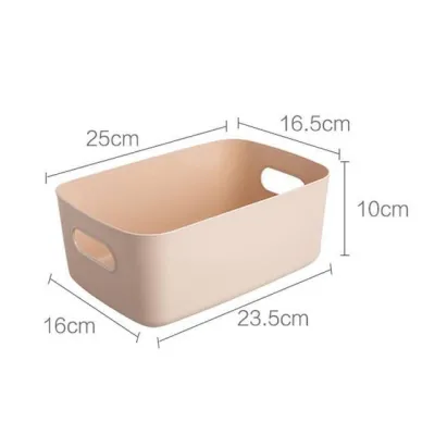 Desktop plastic box cosmetic storage box, kitchen storage box snack storage basket storage box (8)