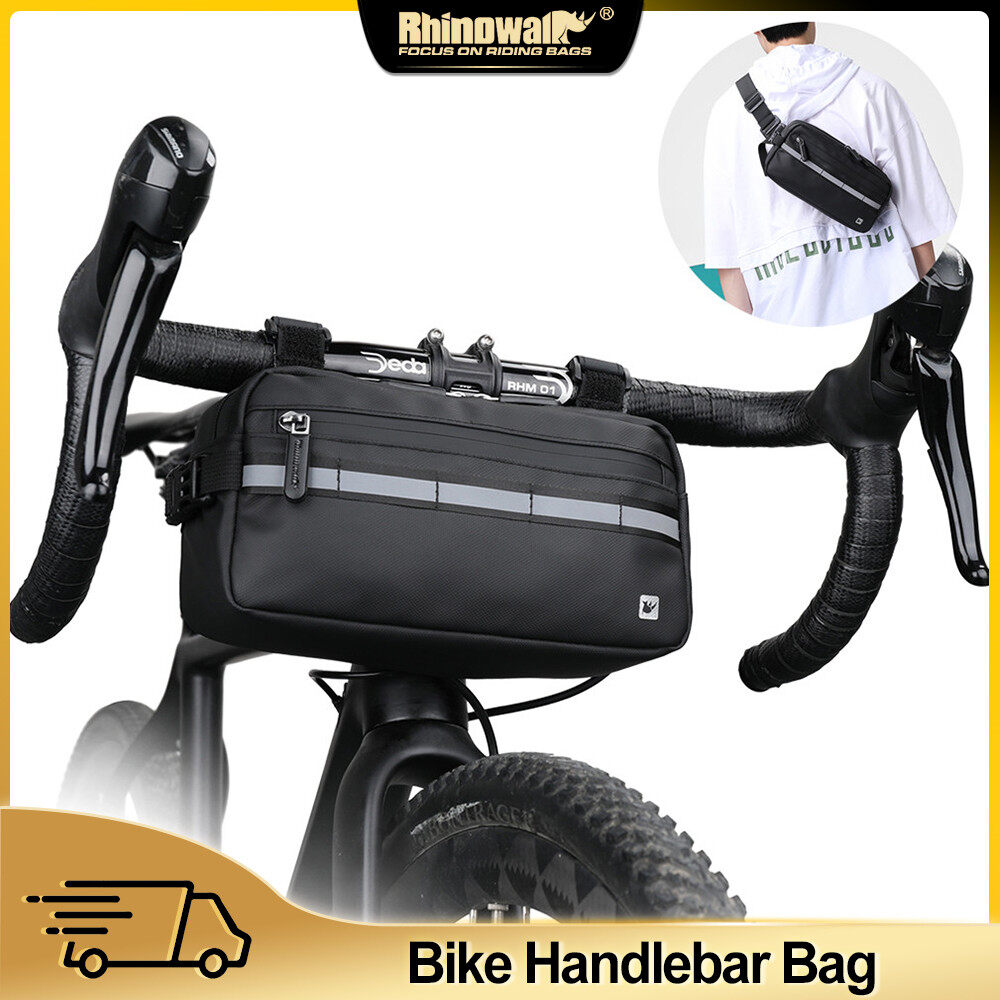 Rhinowalk Túi treo tay lái khung túi đi xe đạp túi dạng giỏ treo xe đạp chống thấm nước đa chức năng di động Phụ Kiện Xe Đạp Túi Đeo Vai