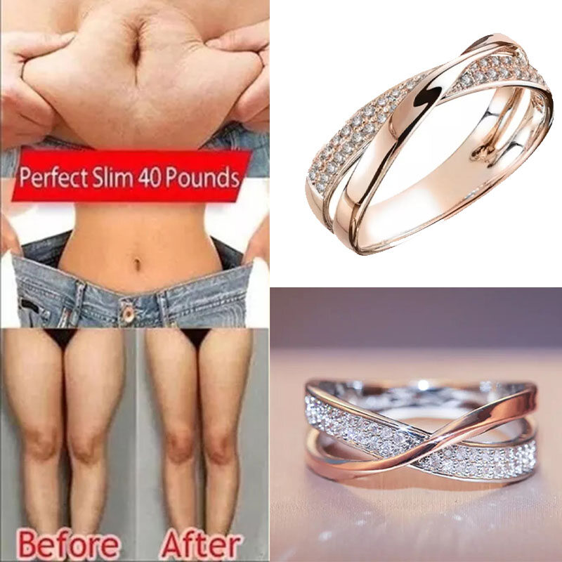 Nhẫn Chữ Thập Hình Chữ X Đơn Giản Cổ Điển Cho Nữ Hoặc Grilfriend Nhẫn Cưới Chất Lượng Cao Sang Trọng Thiết Kế Đa Năng Hàng Ngày, Giảm Cân Và Mỏng Hơn, Thúc Đẩy Lưu Thông Máu Và Tăng Cường Trao Đổi Chất