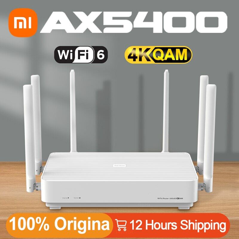 Redmi ax5400 Bộ định tuyến wifi không dây 5400Hz 4k QAM 521MB Xiaomi Mijia lưới Hệ thống 6 160MHz Re