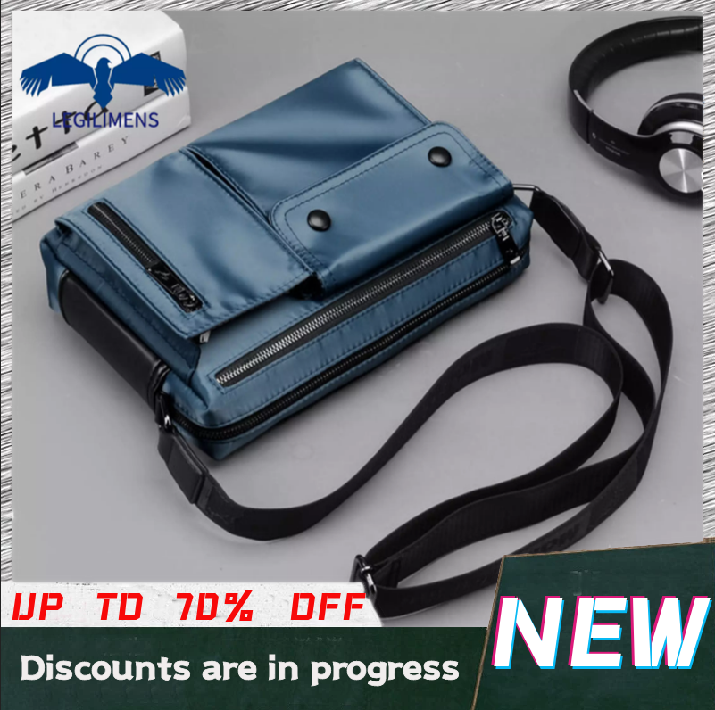 LEGILIMENS Túi Đeo Vai Vải Oxford Chống Nước Cao Cấp Túi Đeo Chéo Tiện Dụng Chống Trầy Xước Cho Nam Du Lịch Công Sở Túi Đựng Ipad Điện Thoại Di Động Dung Tích Lớn