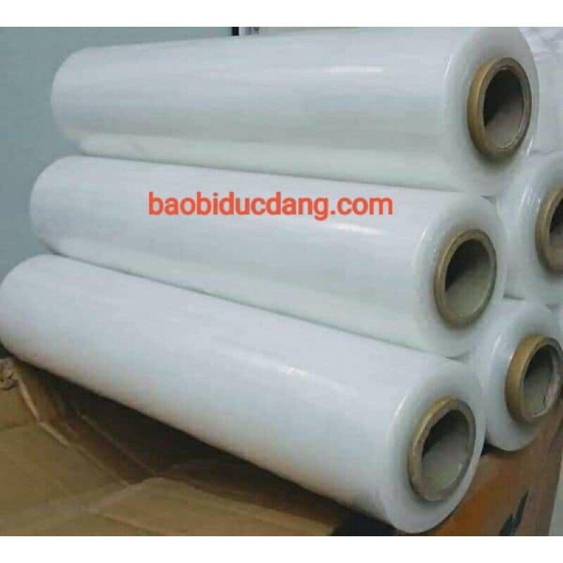 Màng bọc 50cm x 2kg, màng chít bọc hàng, màng pe cuốn pallet dai dính