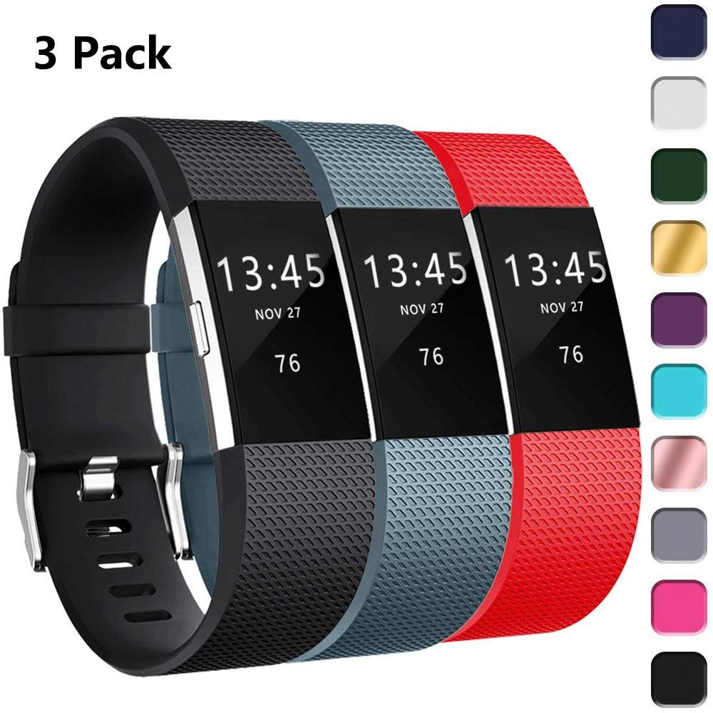 3 Gói Fitbit Charge 2 Dây Đeo Phụ Kiện Thay Thế Dây Đeo Cổ Tay Cho Fitbit Charge 2