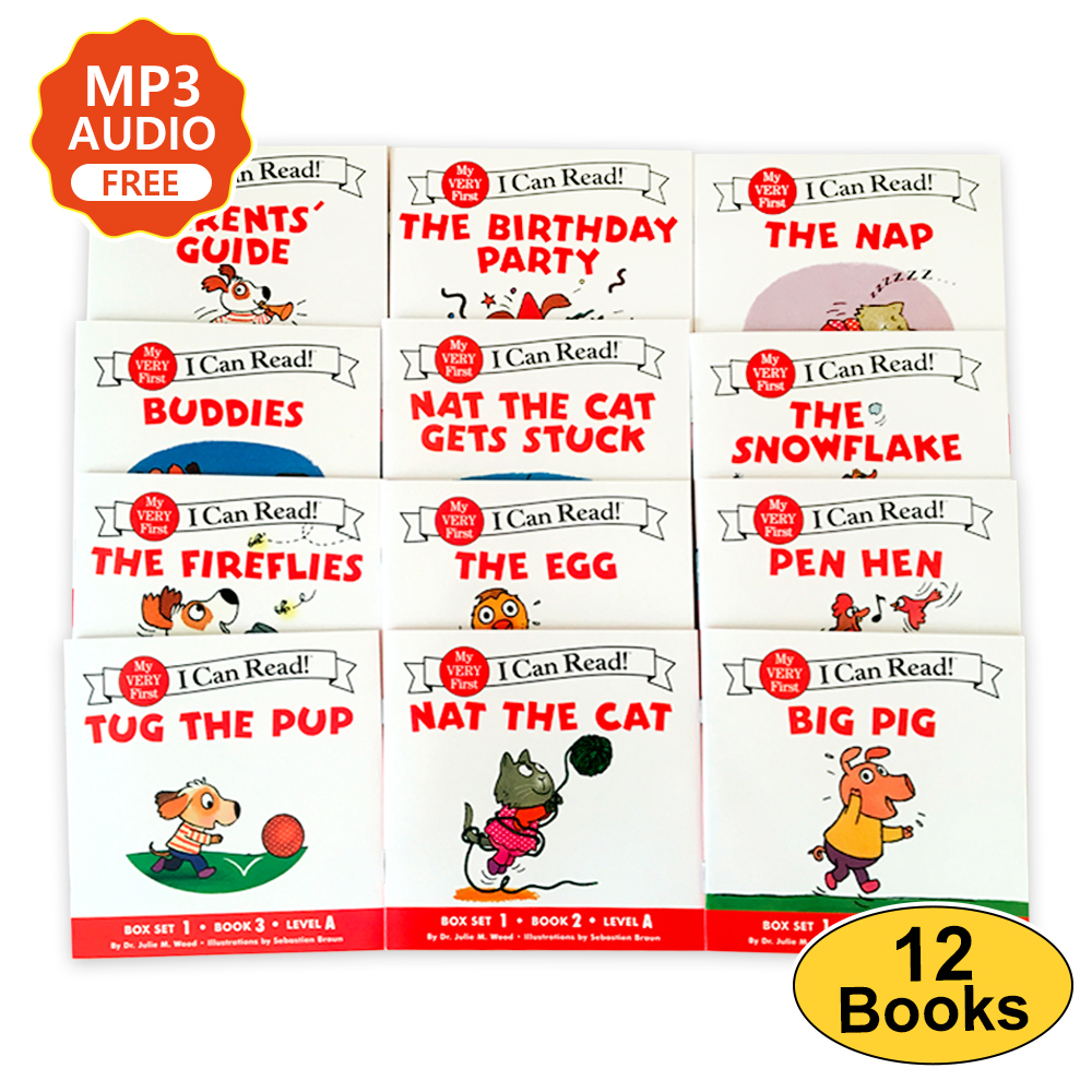 12 Cuốn/Bộ I Can Read Phonics BIG PIG My First Picture Pocket Sách Truyện Đi Ngủ Quà Tặng Giáo Dục Cho Trẻ Em Đọc Sách Giác Ngộ