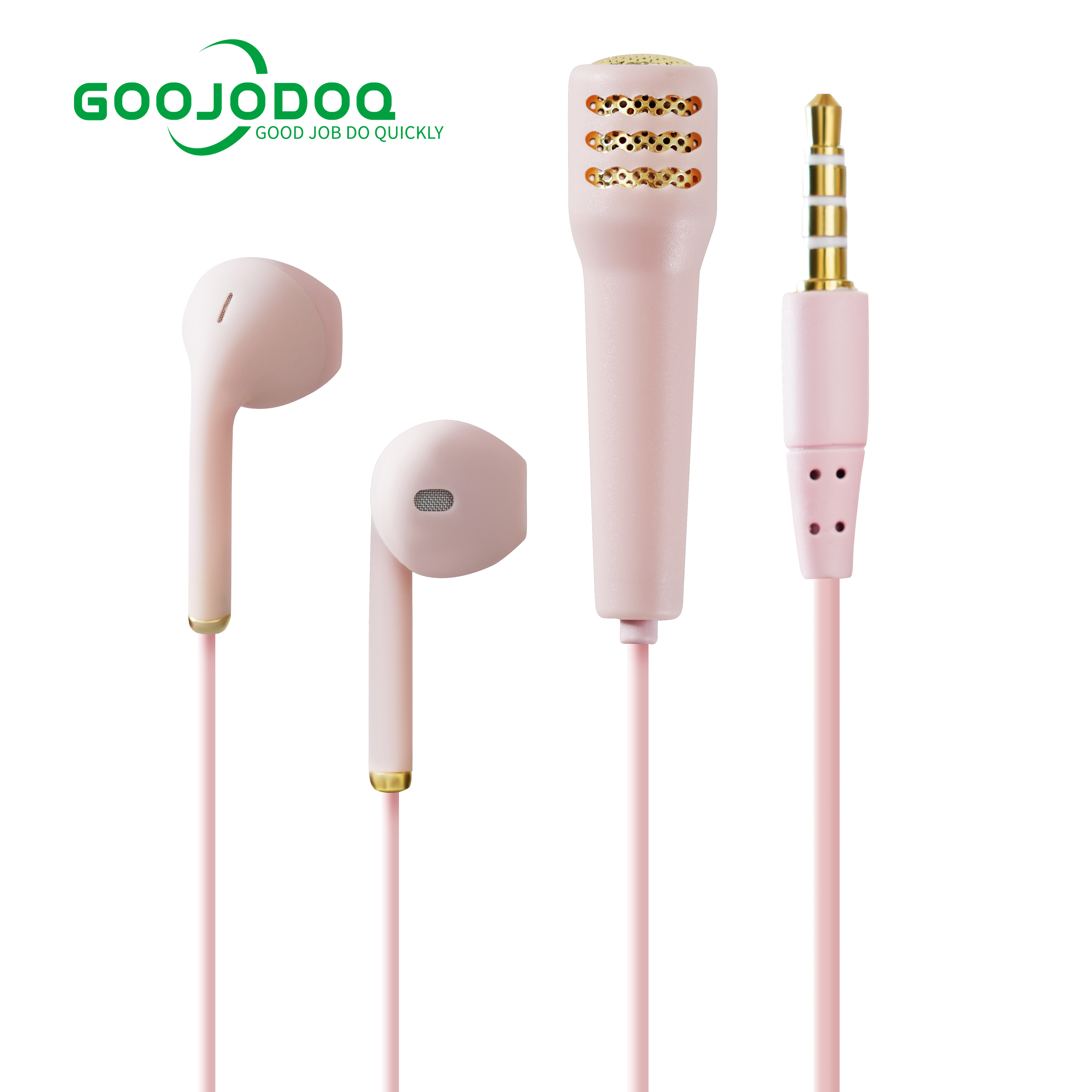 GOOJODOQ Bài Hát K Phổ Biến Mic-rô Tai Nghe Thực Hành Hát Tạo Tác Điện Thoại Di Động Trực Tiếp Có Dây Mini Tai Nghe Trong Tai