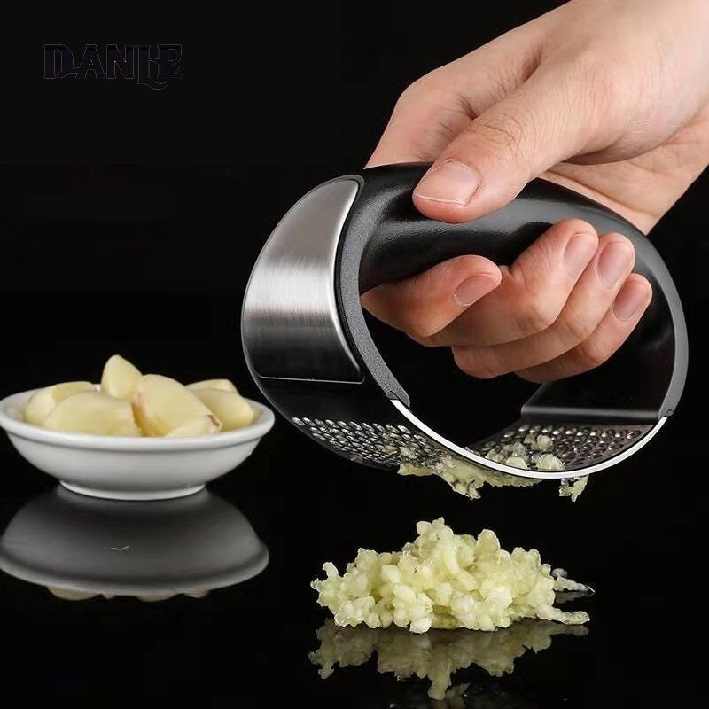 Garlic paste artifact 304 stainless steel garlic mortar household stirring and chopping minced garlic minced garlic mashed garlic ring garlic press ราคา 49 บาท*ส่งฟรี