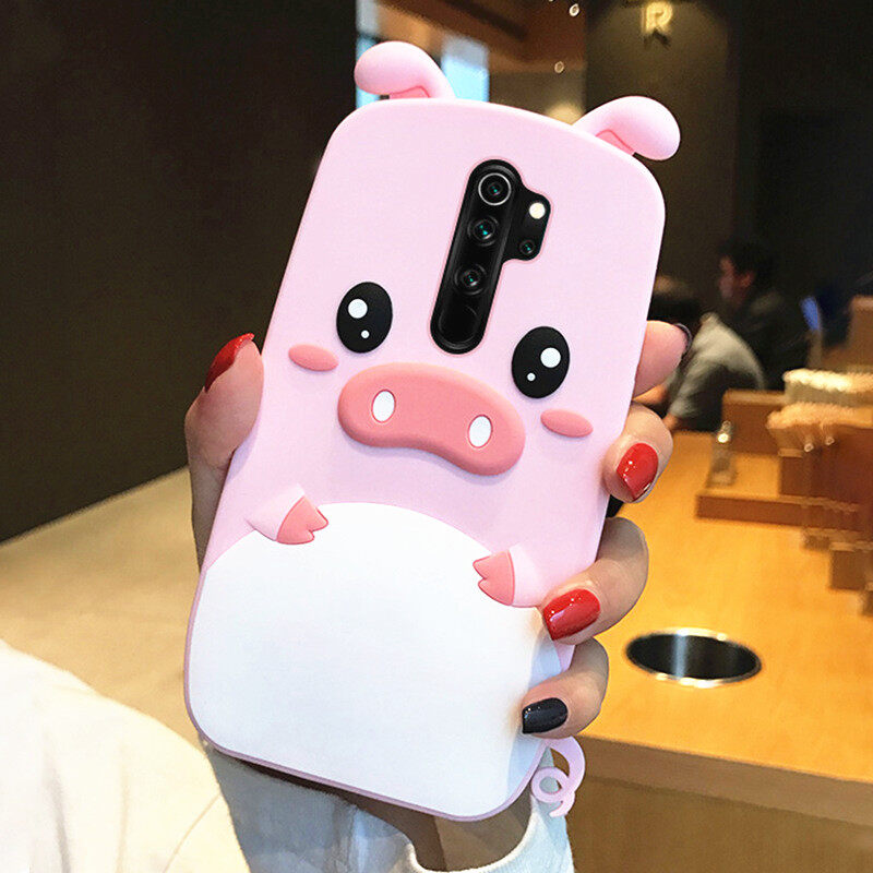 Ốp Lưng Silicon Mềm Hình Lợn QQ Hoạt Hình Dễ Thương 3D Cho OPPO A5 2020 Ốp Điện Thoại Ốp Lưng Fundas Coque Cho OPPO A9 2020