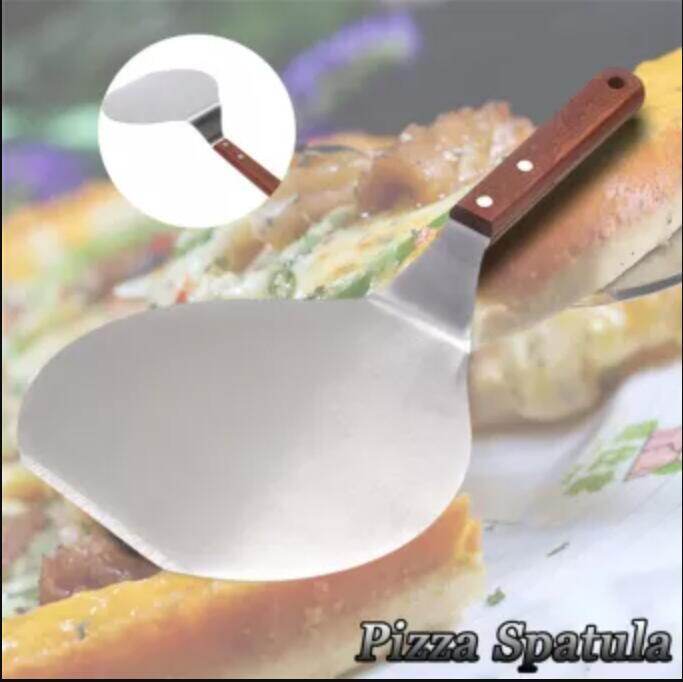 1 cái xẻng pizza chống bỏng bằng thép không gỉ xẻng xúc bánh dụng cụ làm bánh pizza, phụ kiện nhà bếp